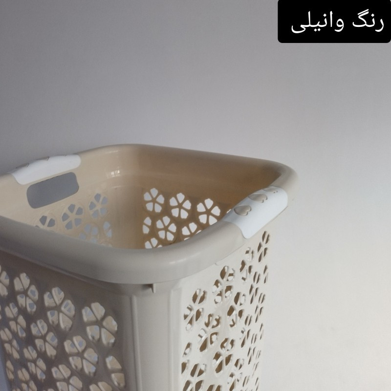 سبد رخت چرک مدل تسا طرح گل کد size 2