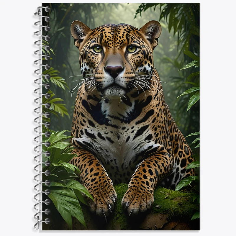 دفتر لغت 50 برگ خندالو طرح پلنگ کد F7100