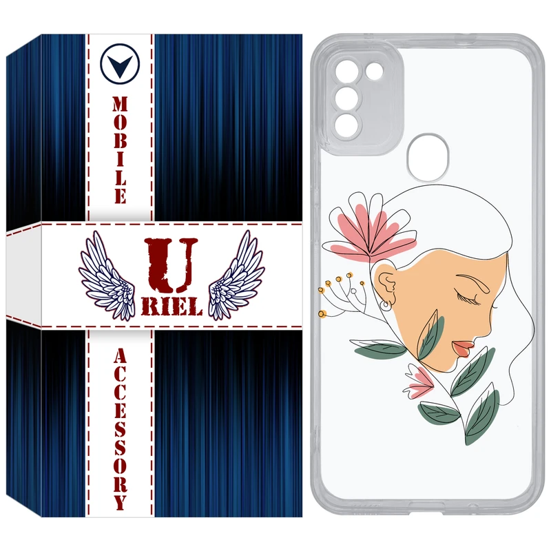 کاور یوریل مدل Clear کد 53 طرح صورت زن مناسب برای گوشی موبایل سامسونگ Galaxy A11 / M11