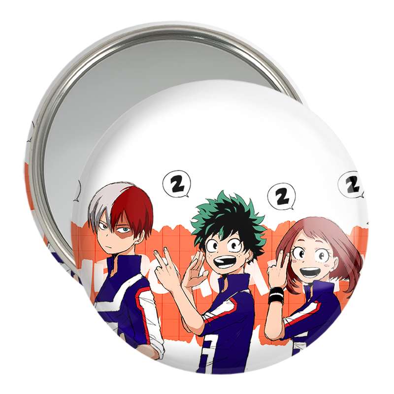 آینه جیبی خندالو مدل اوراراکا و دکو و شوتو انیمه آکادمی قهرمان من  کد 16148