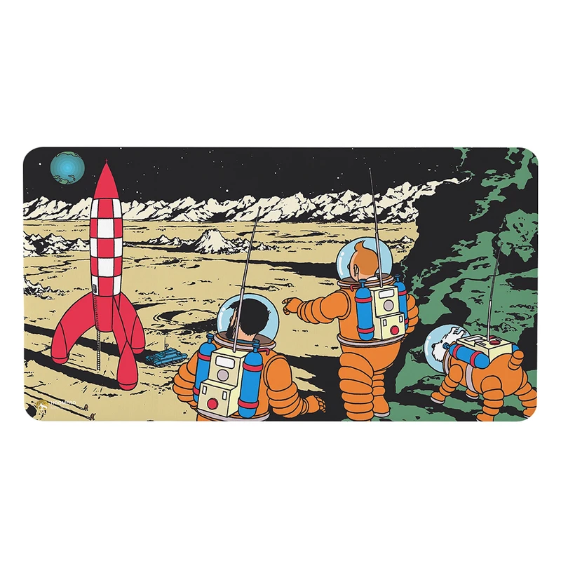 ماوس پد هومرو مدل MX2816 طرح ماجراهای تن‌تن و میلو