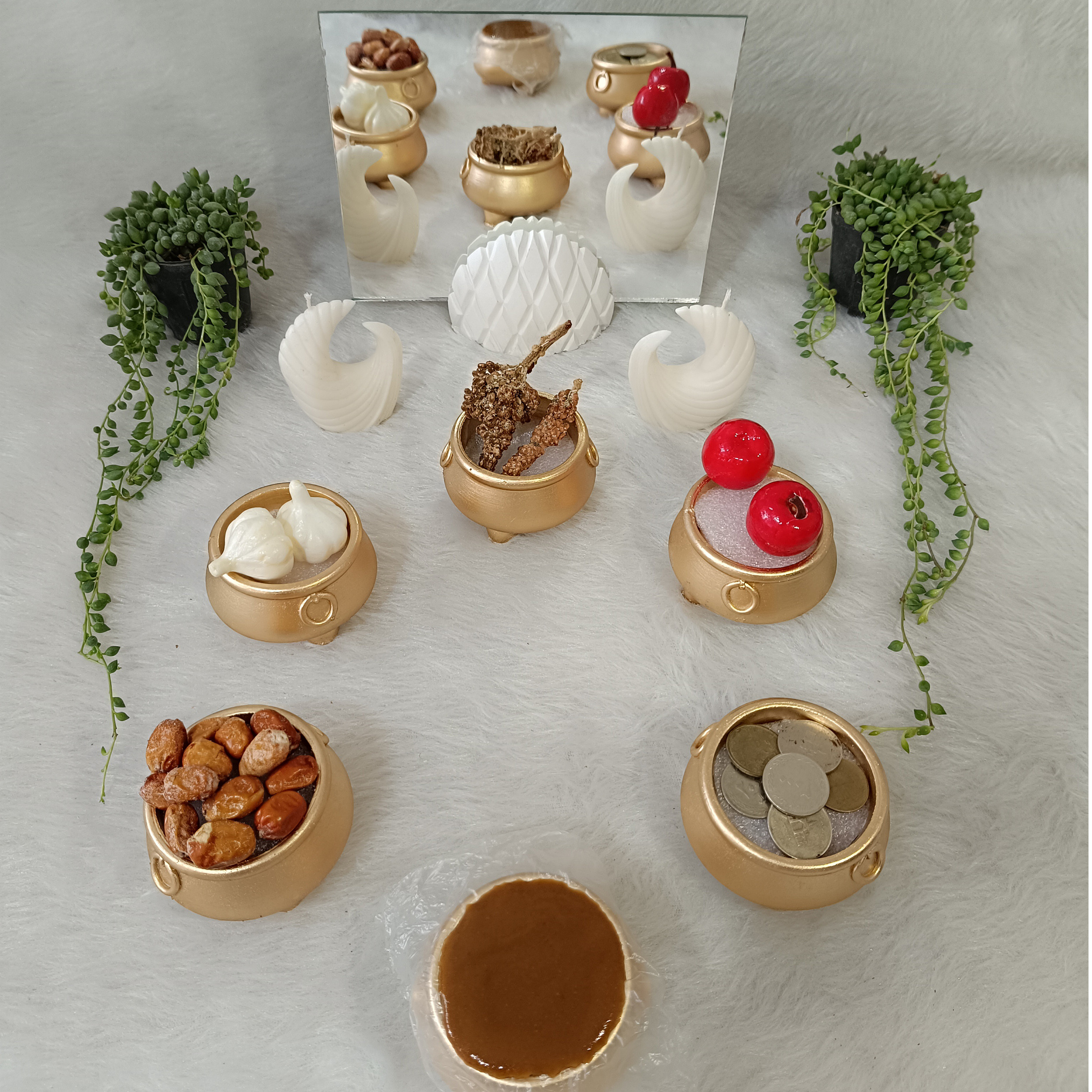 مجموعه ظروف هفت سین 6 پارچه مدل دیگ چی مجموعه ظروف هفت سین 6 پارچه مدل دیگ چی