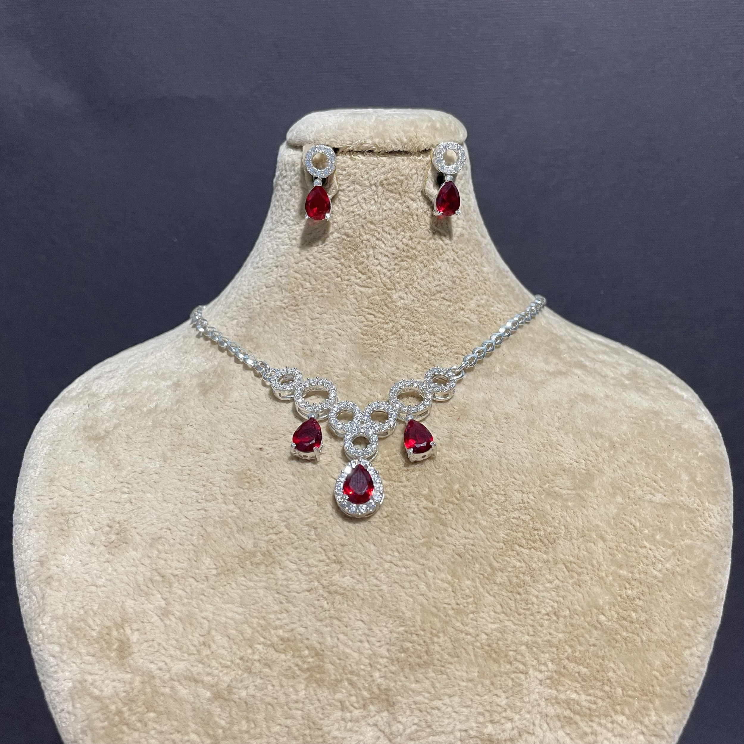 نیم ست نقره زنانه مدل 30709 نیم ست نقره زنانه مدل 30709