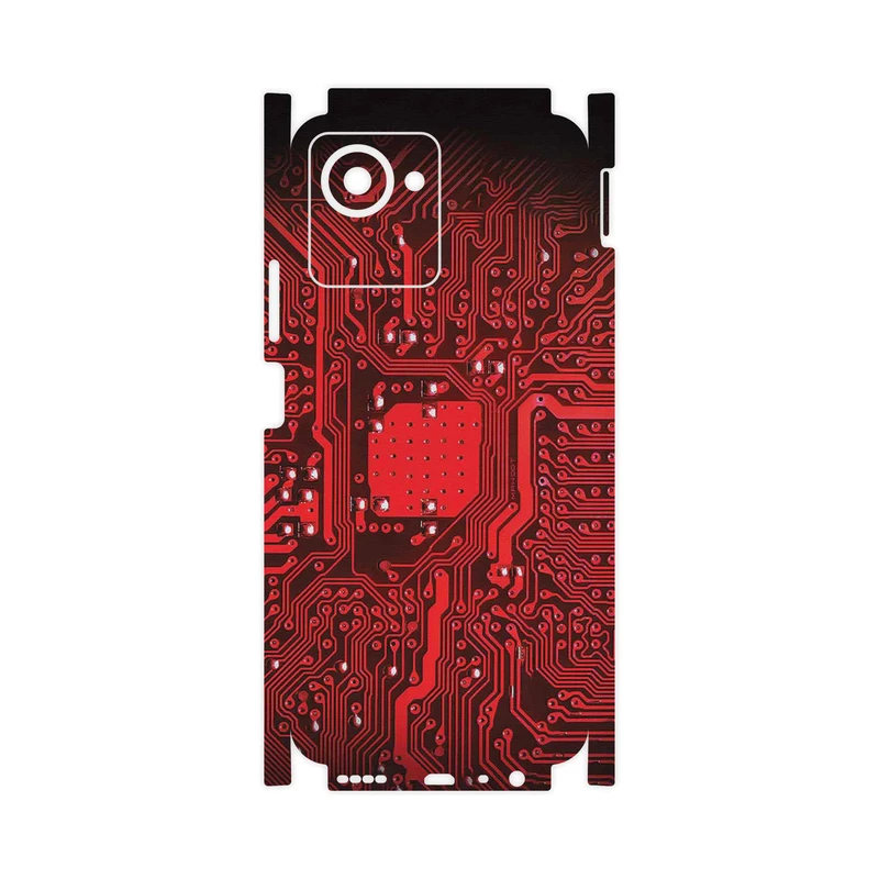 برچسب پوششی ماهوت مدل Red_Printed_Circuit_Board-FullSkin مناسب برای گوشی موبایل ریلمی C30s