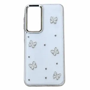 کاور مدل رزینی شاین طرح پروانه مناسب برای گوشی موبایل سامسونگ Galaxy S20 FE 