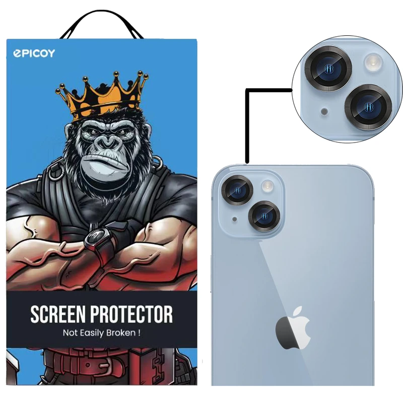 محافظ لنز دوربین اپیکوی مدل HD-ColorLenz مناسب برای گوشی موبایل اپل Iphone 14  / 14 Plus
