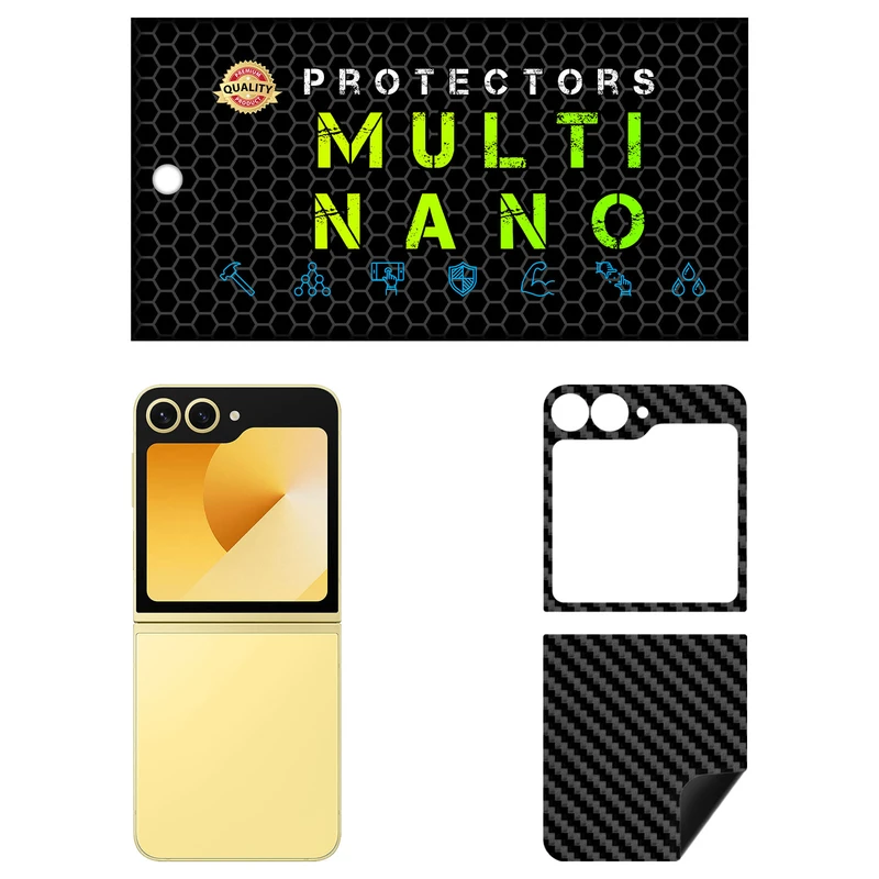 برچسب پوششی طرح کربن مولتی نانو مدل X-F1C مناسب برای گوشی موبایل سامسونگ Galaxy Z Flip 6