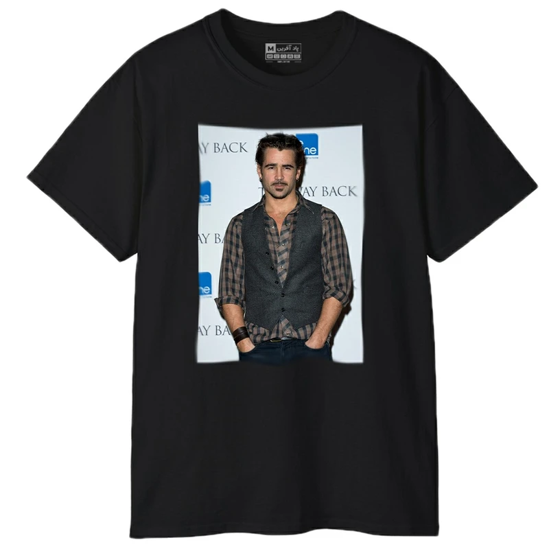 تی شرت آستین کوتاه مردانه پاد آفرین مدل کالین فارل کد PT165