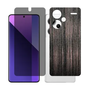 Glass Together model privacy Screen Protector Suitable for Xiaomi Redmi Note 13 Pro Plus Mobile Phone with Back cover sticker