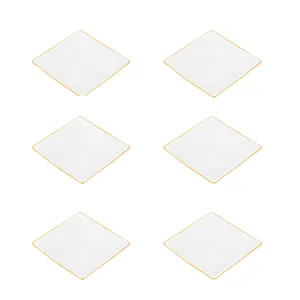 بشقاب غذاخوری شرکت صنایع چینی تقدیس مدل فلت مجموعه 6 عددی