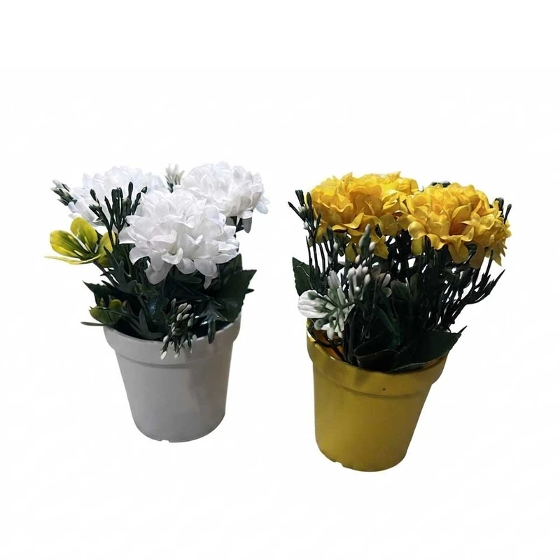 گلدان مدل رومیزی استوانه‌ای مجموعه 2 عددی