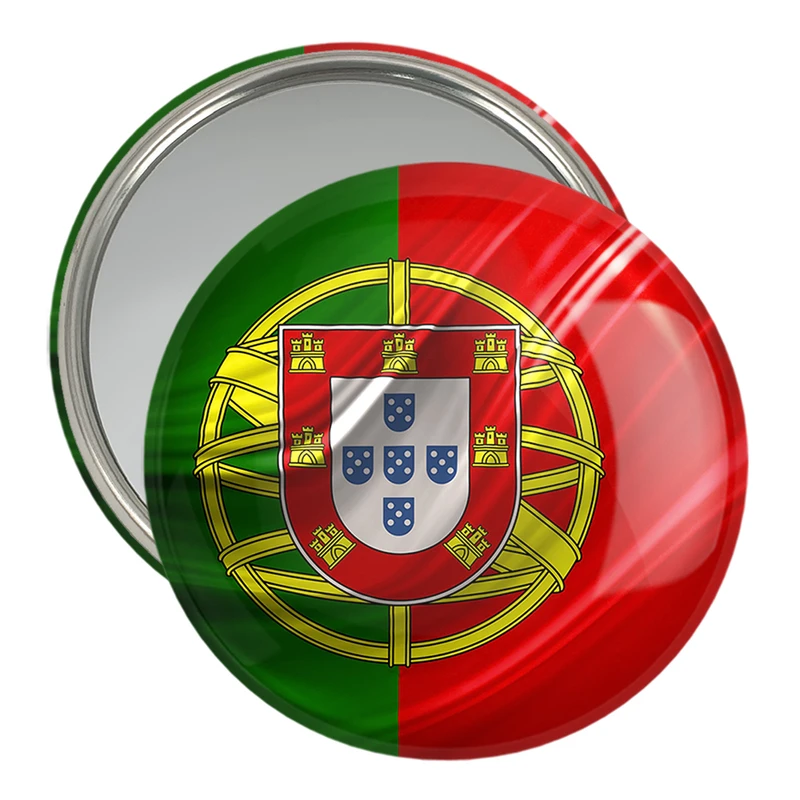 آینه جیبی خندالو مدل پرچم پرتغال  کد 20546