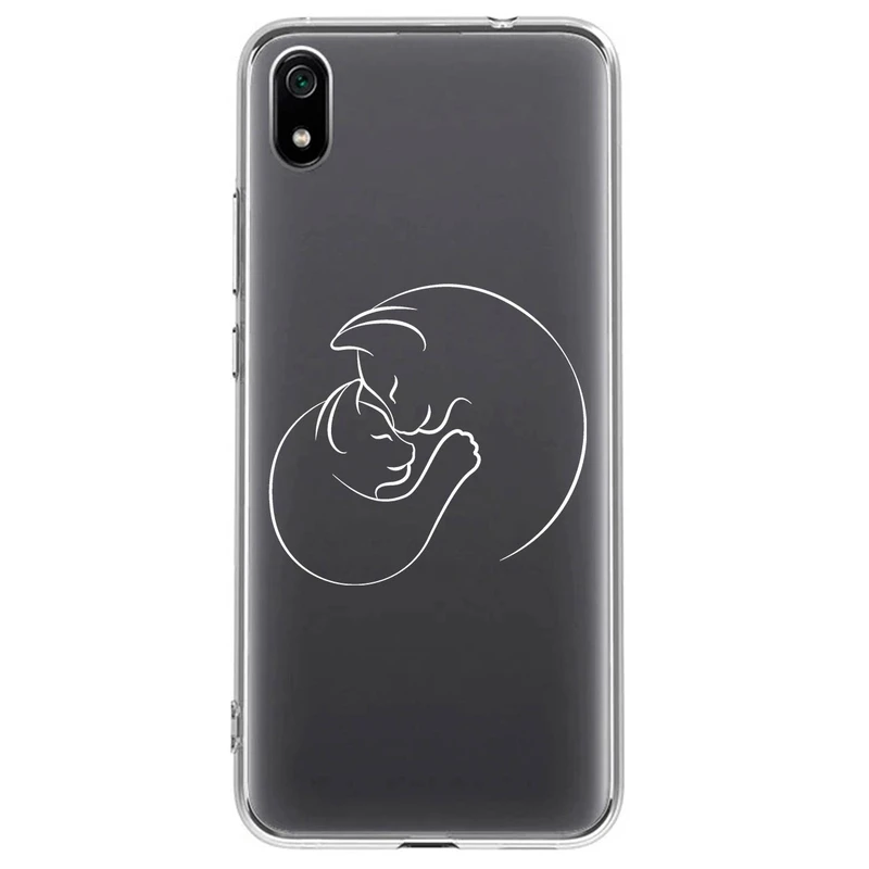 کاور مگافون طرح گربه مدل C61-W مناسب برای گوشی موبایل شیائومی Redmi 7A