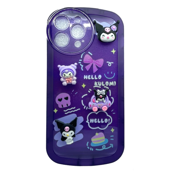 کاور طرح انیمه مدل Kuromi  مناسب برای گوشی موبایل اپل iPhone 12 Pro Max