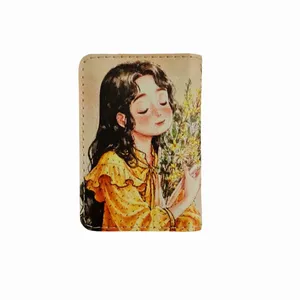 جا کارتی چرمی طرح زنبق
