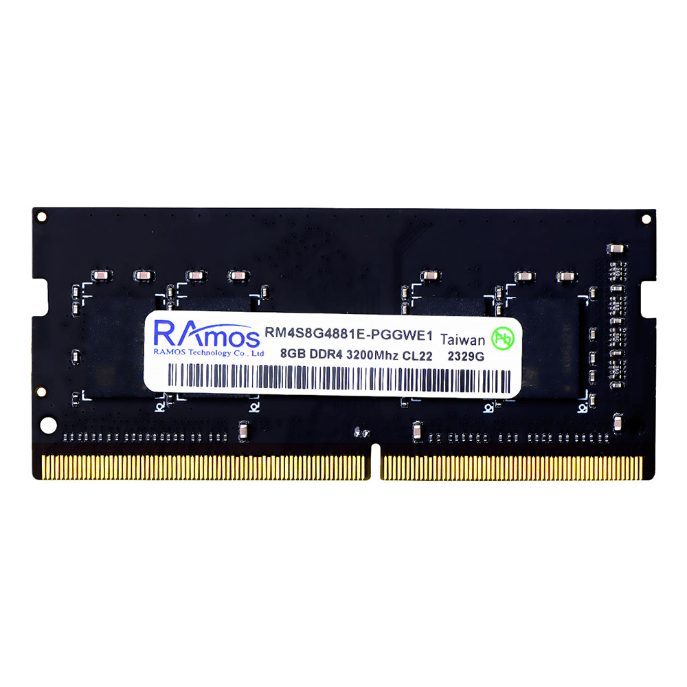 رم لپ تاپ DDR3 تک کاناله 3200 مگاهرتز CL22 راموس مدل RM4S8G ظرفیت 8 گیگابایت