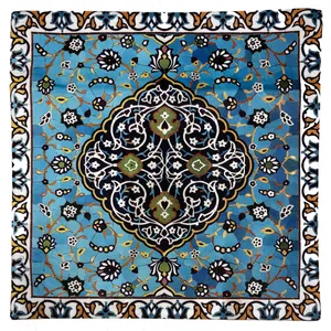 رومیزی مدل مخمل طرح کاشی کد 08