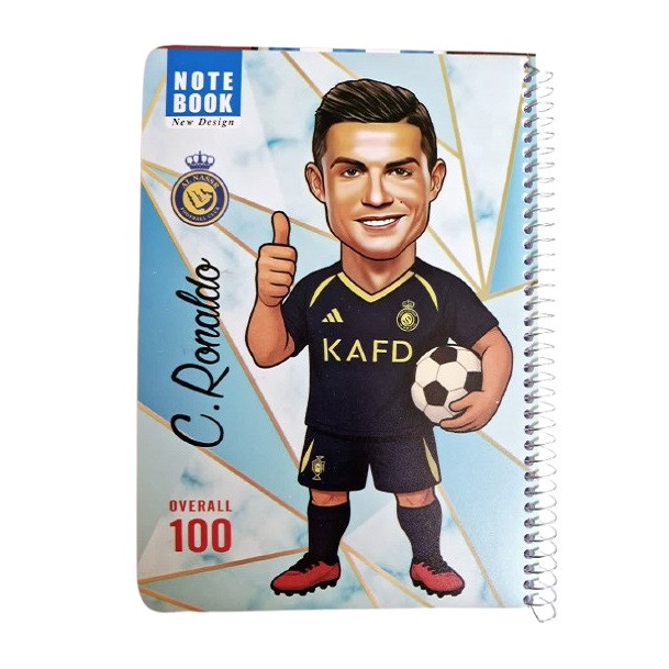 دفتر مشق 50 برگ مدل رونالدو کد 01