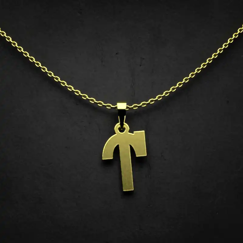 گردنبند طلا 18 عیار زنانه مدوپد مدل حرف آ کد I3-1-1653