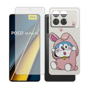Glass Together model transparent Screen Protector Suitable for Xiaomi Poco X6 Pro Mobile Phone with Back cover sticker