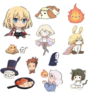 استیکر لپ تاپ طرح انیمه هاول کد 4 مجموعه 13 عددی