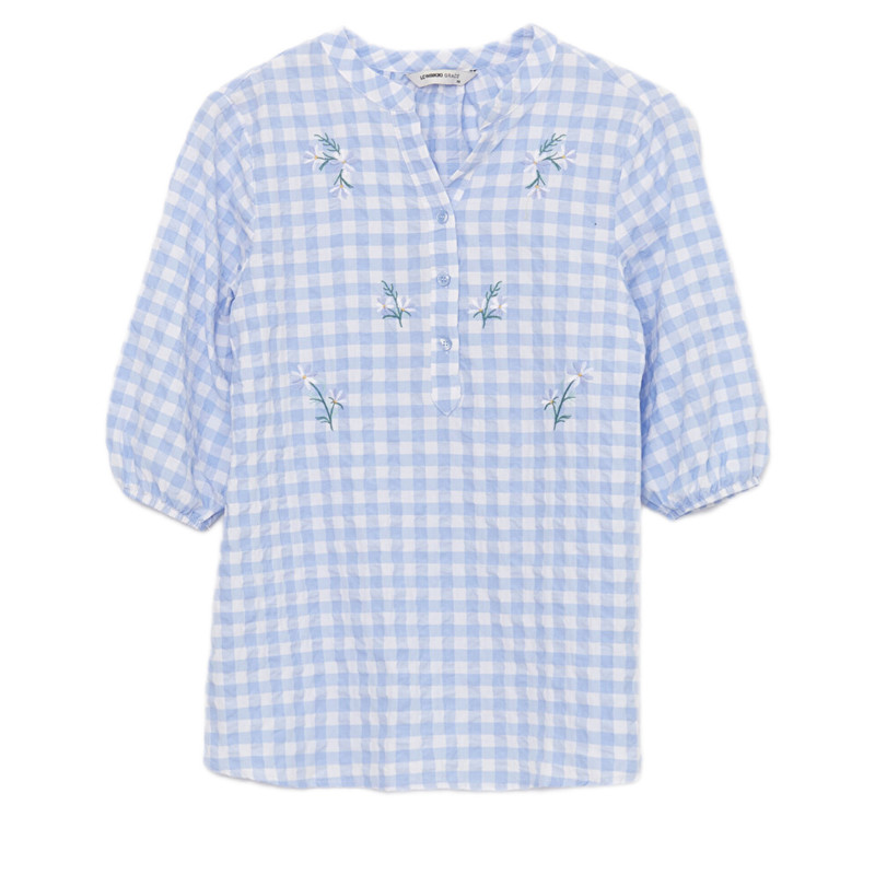 بلوز آستین سه ربع زنانه ال سی وایکیکی مدل Embrio6076