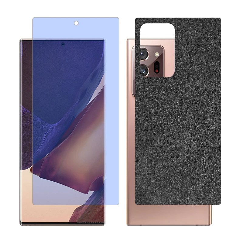 محافظ صفحه نمایش بلو کات گلس مدل together مناسب برای گوشی موبایل سامسونگ Galaxy Note20 Ultra 5G به همراه برچسب پوششی پشت گوشی