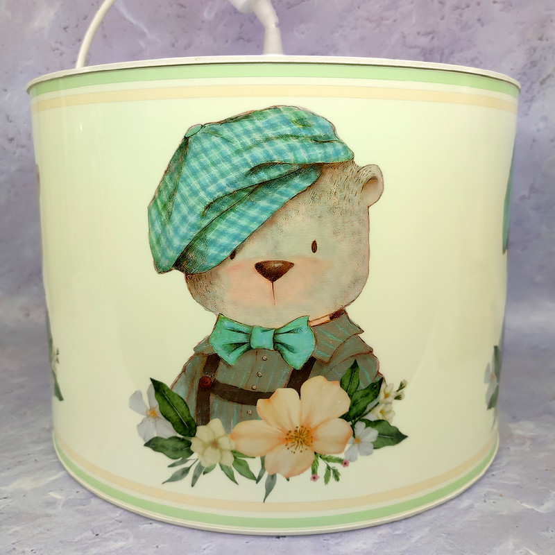 لوستر کودک مدل خرس تدی و گل