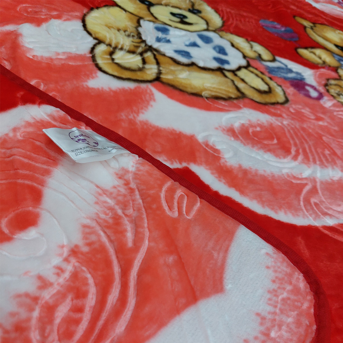 پتو کودک سنفیلا مدل خرس ابعاد 110×140 سانتی متر