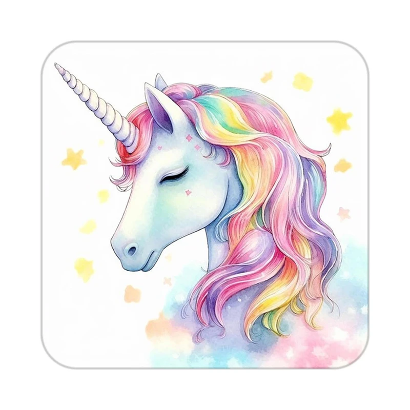 زیر لیوانی کاکتی طرح اسب تک شاخ و یونیکورن مدل mp33279