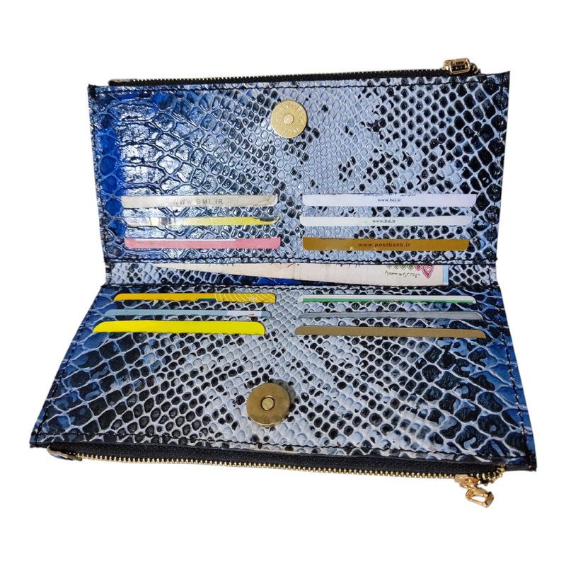 کیف پول زنانه چرم قائم مدل D103
