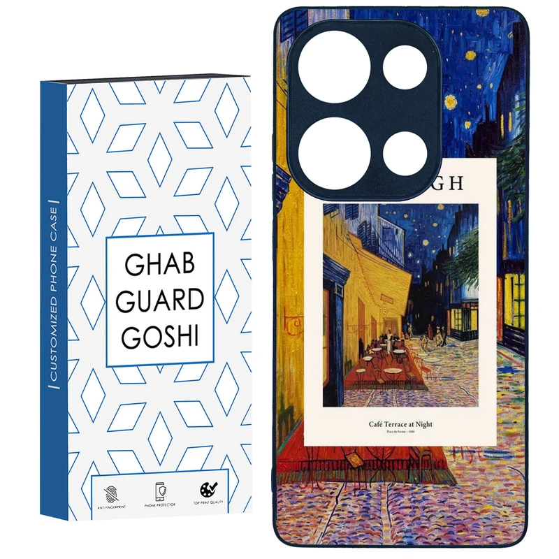 کاور قاب گارد گوشی طرح ونگوگ کد TPU-039 مناسب برای گوشی موبایل شیائومی Redmi Note 13 Pro 4G / Poco M6 Pro 4G