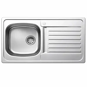 سینک ظرفشویی استیل روکار یک لگنه پلی استیل مدل 140