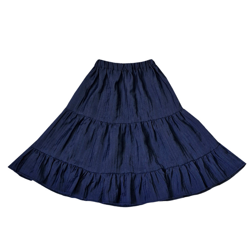 دامن دخترانه مدل چین دار سورمه ایی