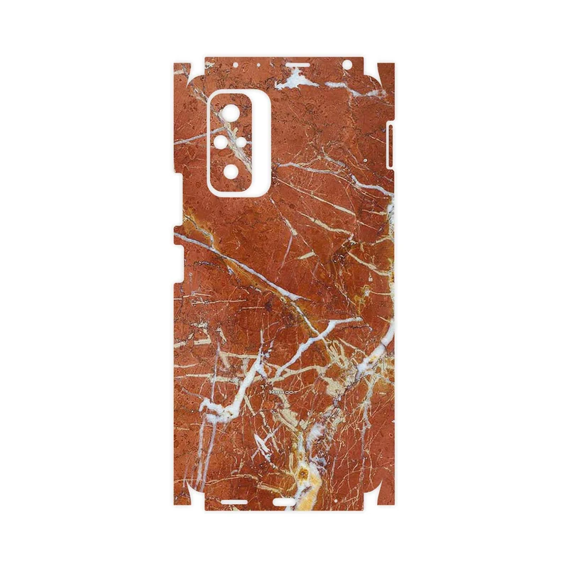 برچسب پوششی ماهوت مدل Red Marble-FullSkin مناسب برای گوشی موبایل شیائومی Redmi Note 10 Pro Max