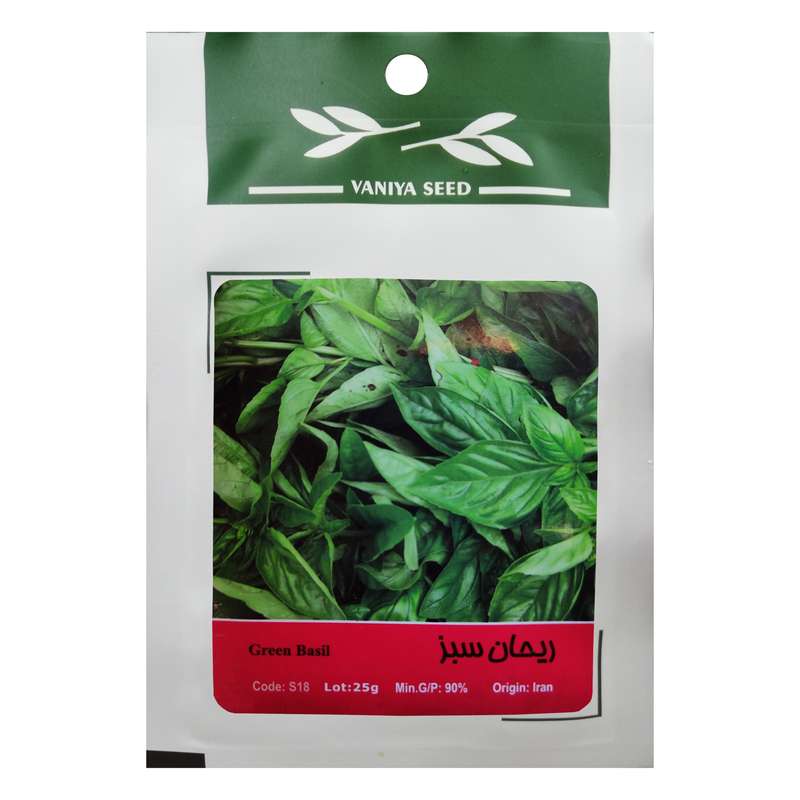 بذر ریحان سبز وانیا سید مدل S18 بذر ریحان سبز وانیا سید مدل S18