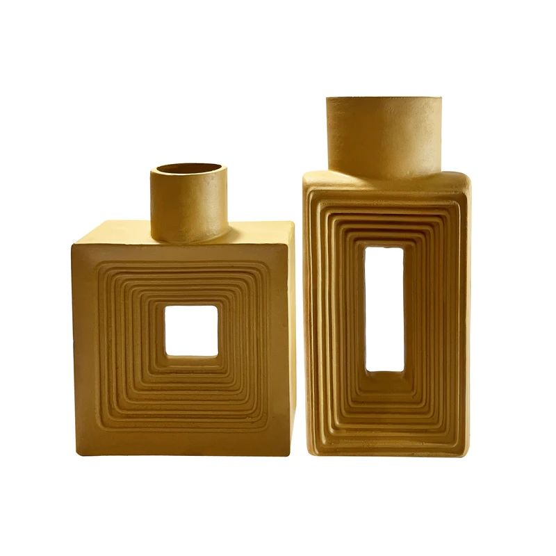 گلدان دکوری مدل پله ای 2 عددی