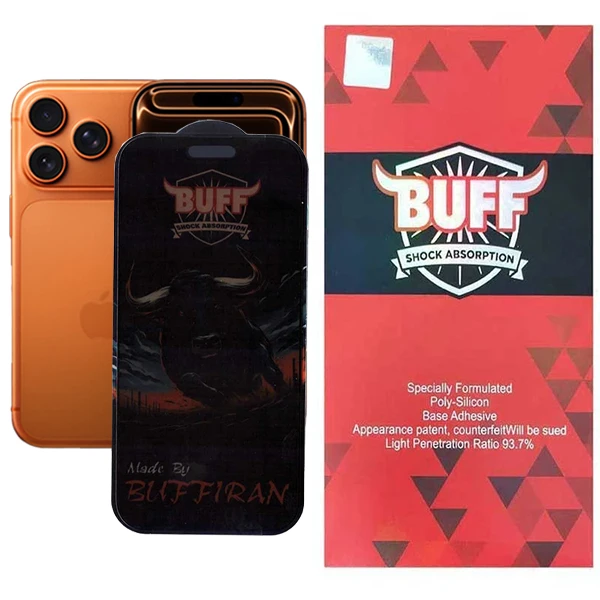 محافظ صفحه نمایش حریم شخصی بوف مدل BullRun Pri Pro مناسب برای گوشی موبایل اپل iPhone 17 Pro / 17 / 16 Pro 