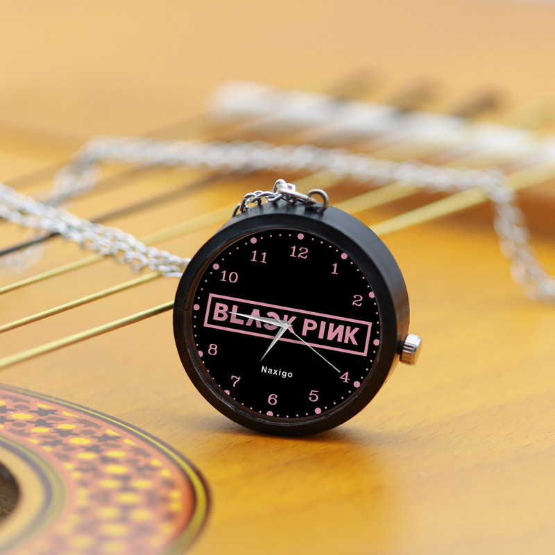 ساعت گردنبندی عقربه ای ناکسیگو مدل بلک پینک کد NF11741