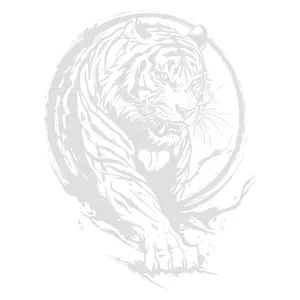 برچسب بدنه خودرو طرح ببر کد 02