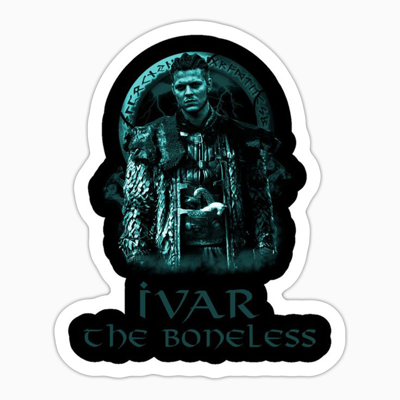 استیکر لپ تاپ و موبایل بووم طرح سریال Vikings مدل Ivar The Boneless کد LB84