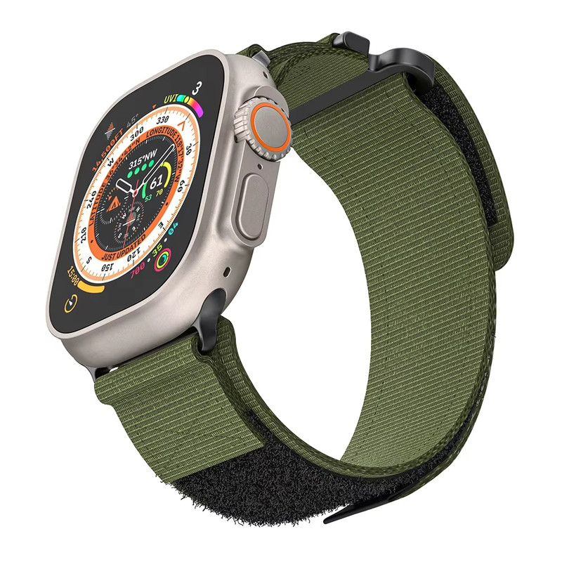 بند راینو مدل Tactical Nylon مناسب برای اپل واچ Ultra / Ultra 2 سایز 49 میلی متری