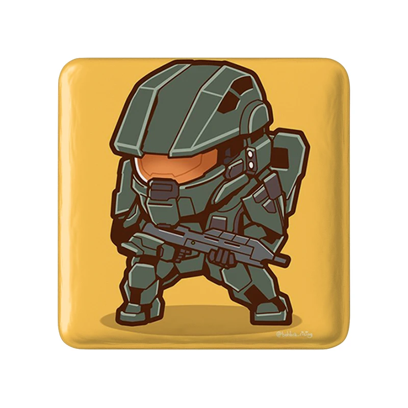 مگنت خندالو طرح بازی هیلو (Halo) مدل مربعی کد 31481