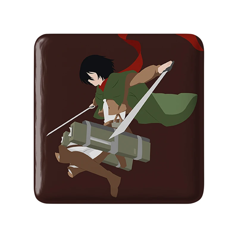 مگنت خندالو طرح میکاسا اکرمن انیمه اتک آن تایتان Attack on Titan مدل مربعی کد 18512