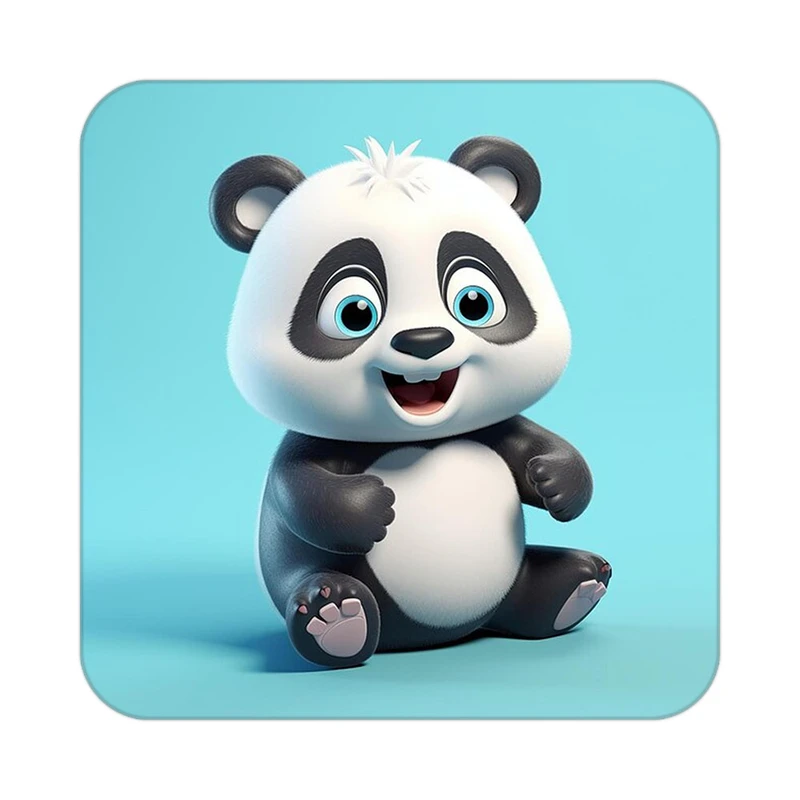 زیر لیوانی کاکتی طرح حیوانات کارتونی مدل mp27182