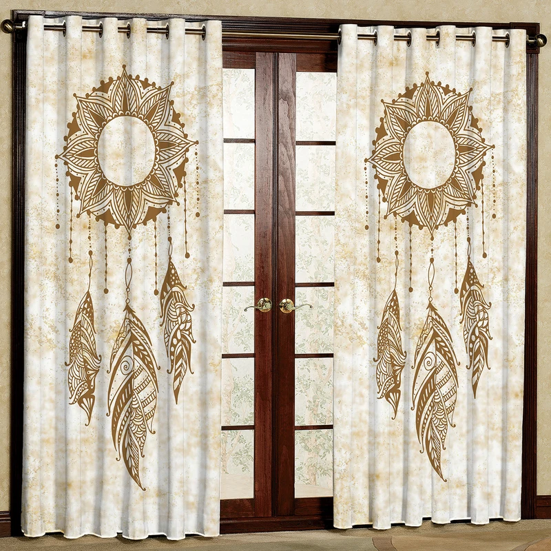 پرده مدل طرح دار مخمل پانچی کد 1235 سایز 200x140 سانتی متر