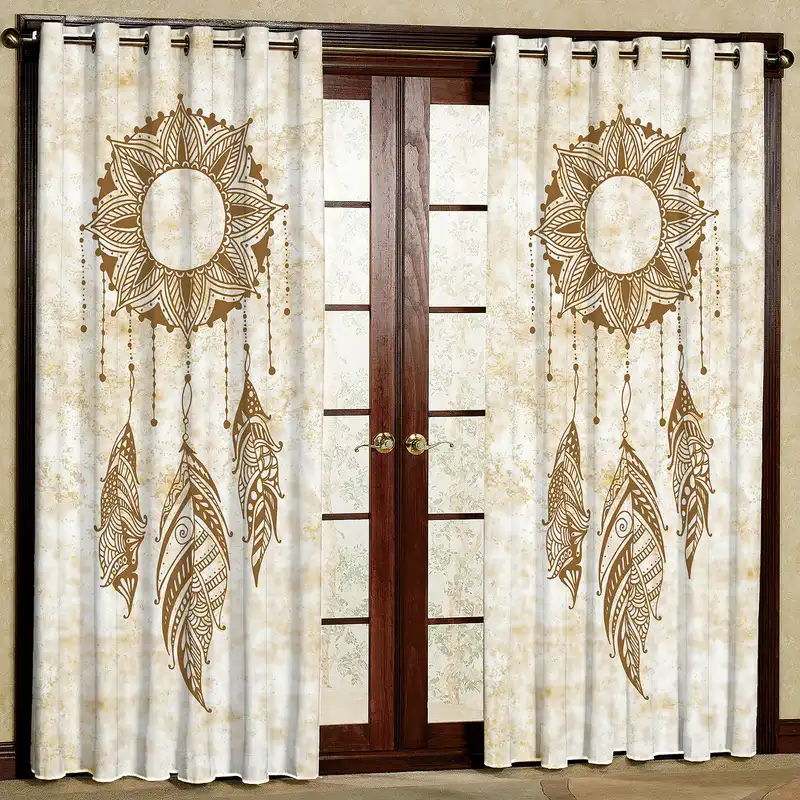 پرده مدل طرح دار مخمل پانچی کد 1235 سایز 200x140 سانتی متر