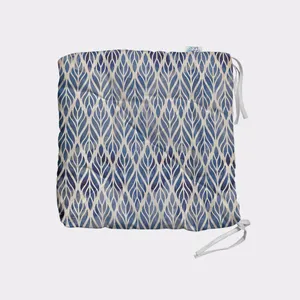 تشک صندلی شمسه نگار مدل برگ های آبی