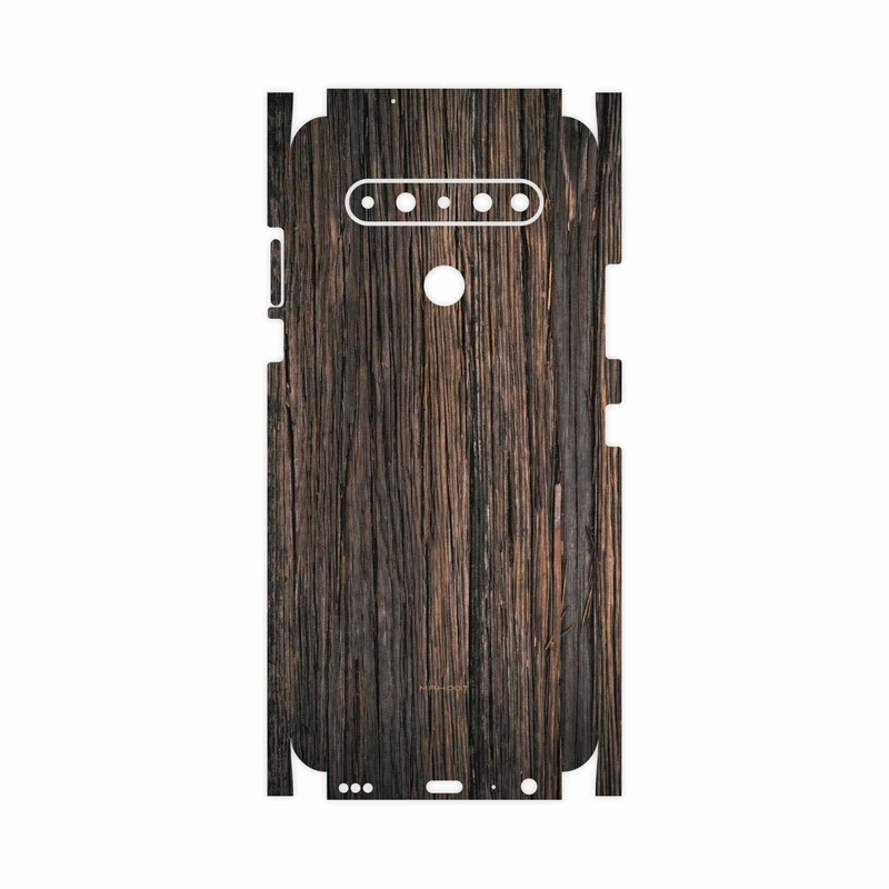 برچسب پوششی ماهوت مدل Burned-Wood-FullSkin مناسب برای گوشی موبایل ال جی K61