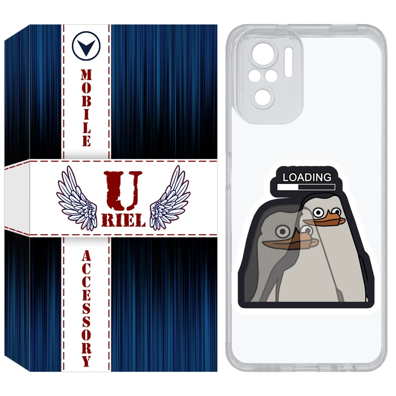 کاور یوریل مدل Clear کد 84 طرح Loading مناسب برای گوشی موبایل شیائومی Redmi Note 10 4G / Note 10S / Poco M5s